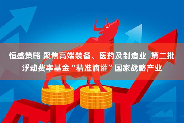 恒盛策略 聚焦高端装备、医药及制造业  第二批浮动费率基金“精准滴灌”国家战略产业