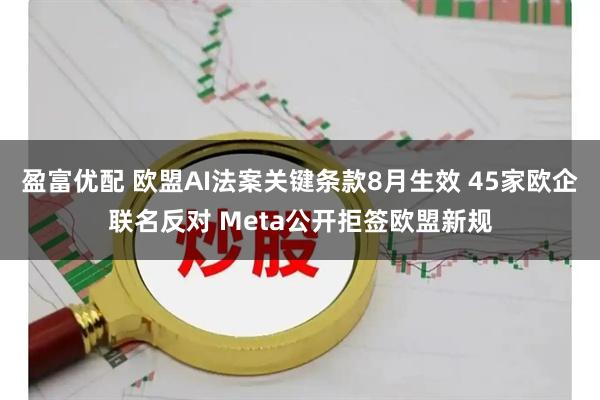 盈富优配 欧盟AI法案关键条款8月生效 45家欧企联名反对 Meta公开拒签欧盟新规